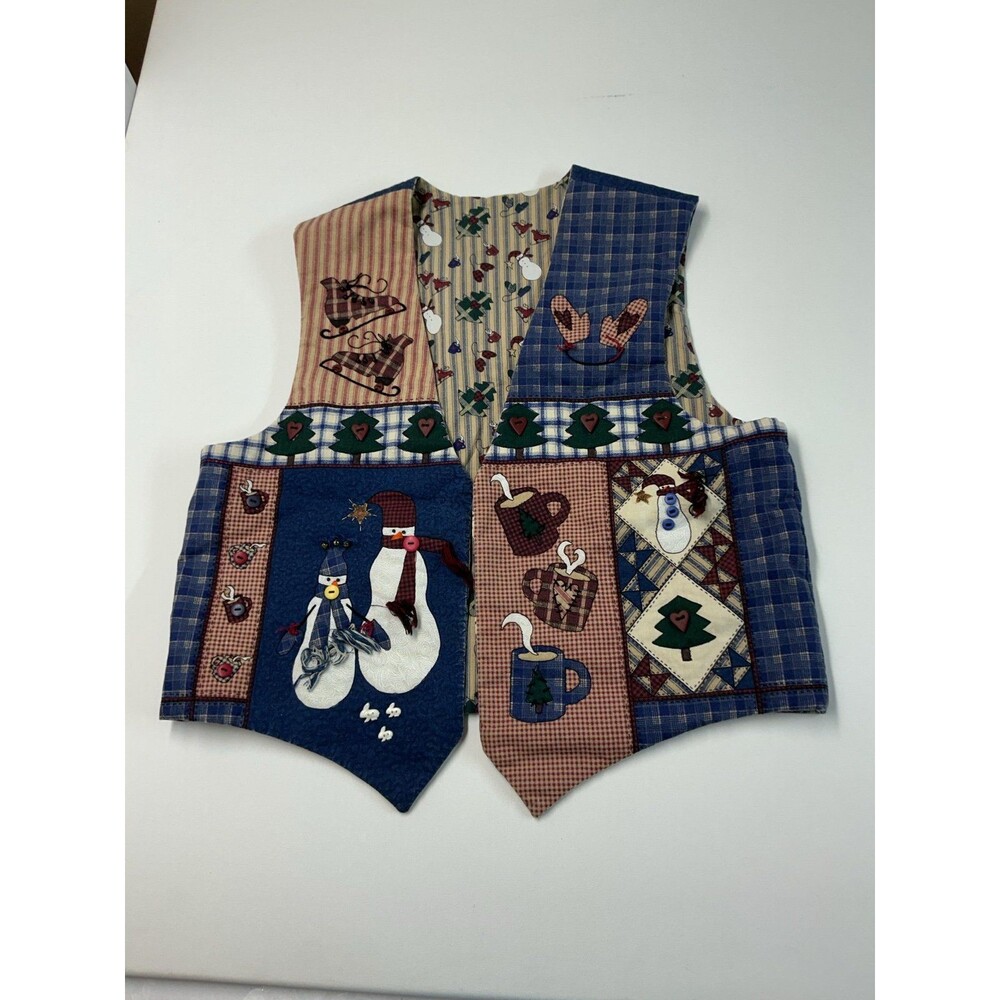 Vintage handmade Christmas vest XL